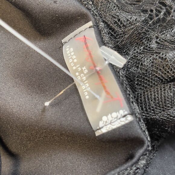 Free People FP MOVEMENT Size XS Lace Me Up One Piece Jumpsuit Black Stretch NEW - Picture 10 of 15